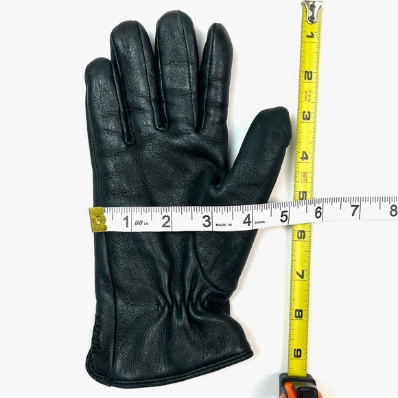 Leather Roots Black Thinsulate Women's Gloves Medium Black Driving gloves - Picture 3 of 9